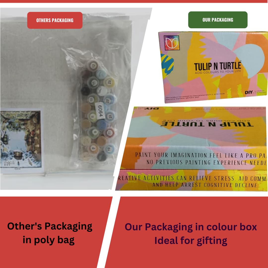 Tulip N Turtle Neelkanth Diy Acrylic Paint By Number Kit For Adults Kids Beginner Number Painting Kit Painting By Number Acrylic